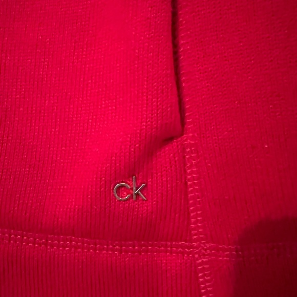 CALVIN KLEIN NWOT RED KNIT JACKET - Picture 6 of 10